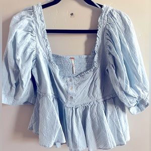 Free People Peplum top